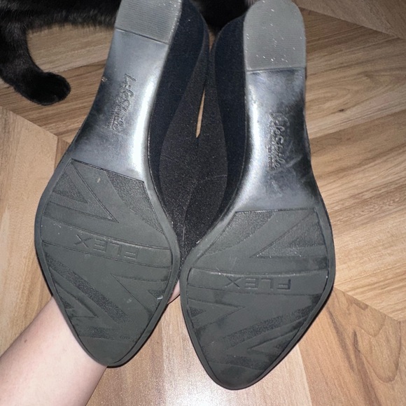 Life Stride Women's Black Wedges with Strap - Picture 3 of 5